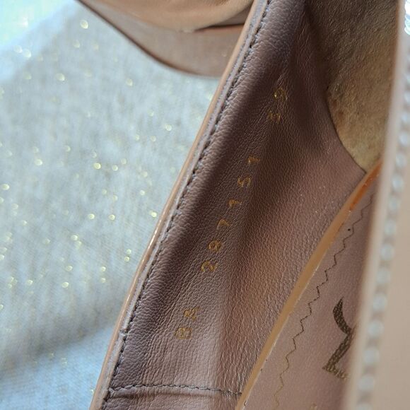 Yves Saint Laurent Paris Platform Heel Authentic Rive Gauche Lambskin Trim EUC - Picture 15 of 17